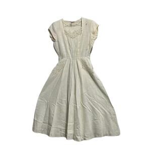 Vintage Shirley Lee Junior Petite Fit & Flare Dress 40s/50s
